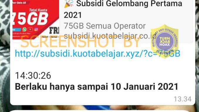 Jangan Sampai Tertipu Dengan HOAX Kouta Gratis Yang Meresahkan, Yuk Kroscek Dulu!