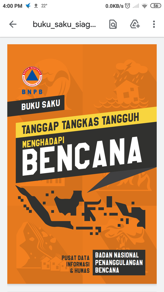 Buku Saku Siaga Bencana BPBD 2019 (download)