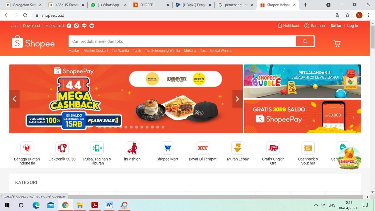 Menang Undian Shopee Lewat SMS ? Hati-Hati Hoax Gan !