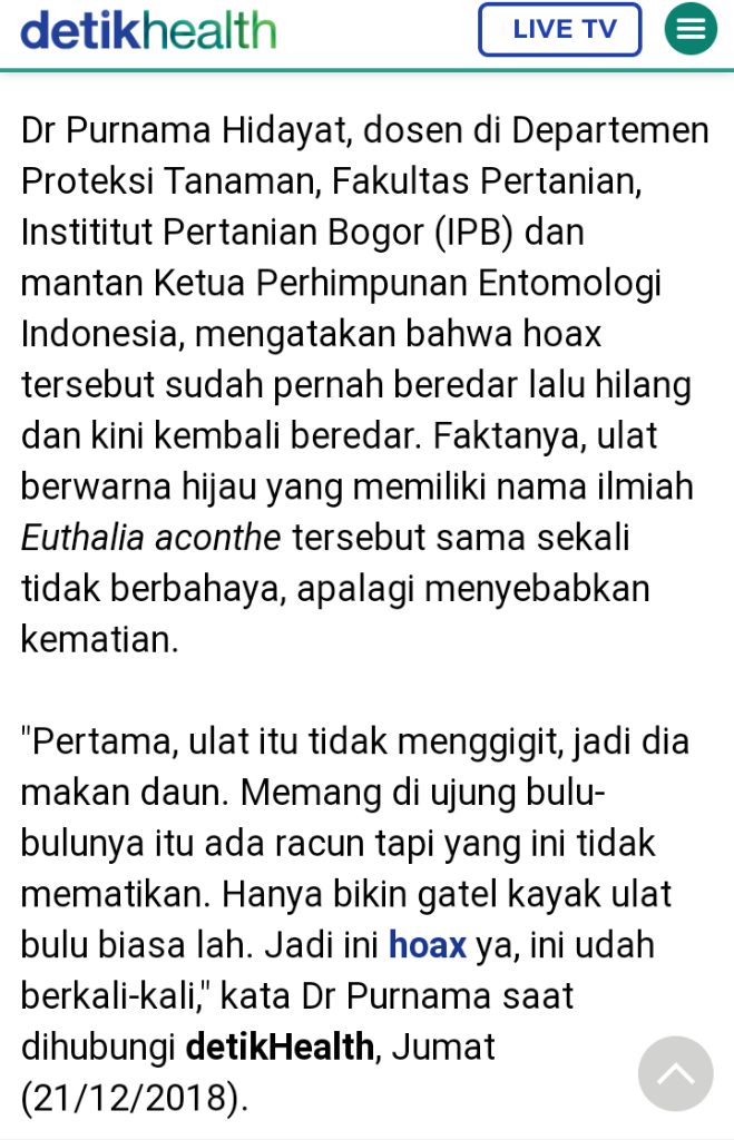 Mitos Menjadi Fakta Karena Berita Hoaks, Gansiskah Salah Satu Penyebarnya?