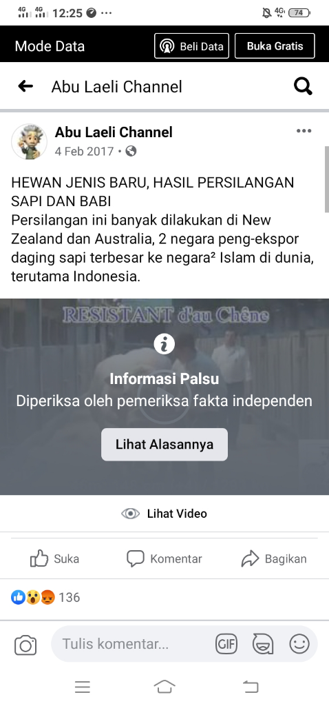 Persilangan Antara Babi Dengan Sapi, Hoaxkah?