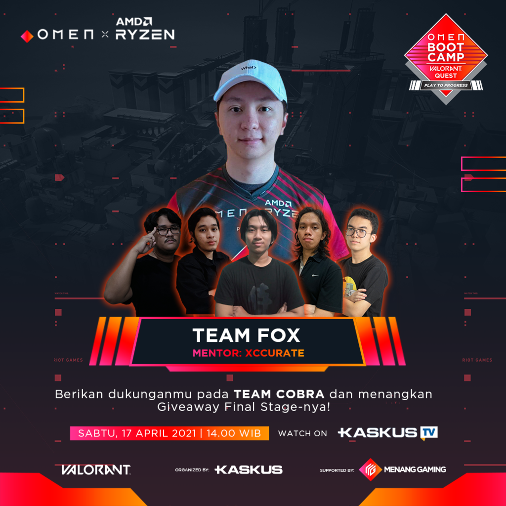 4 Team Bentukan Dalam OMEN Bootcamp VALORANT Quest Play to Progress