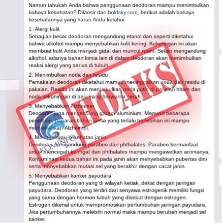 Mitos Menjadi Fakta Karena Berita Hoaks, Gansiskah Salah Satu Penyebarnya?