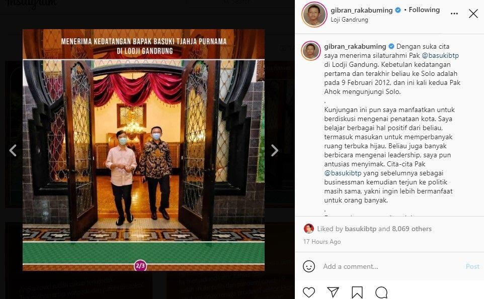 Ngaku Ngefans, Wali Kota Solo Gibran Mau Tiru Gaya Kepemimpinan Ahok

