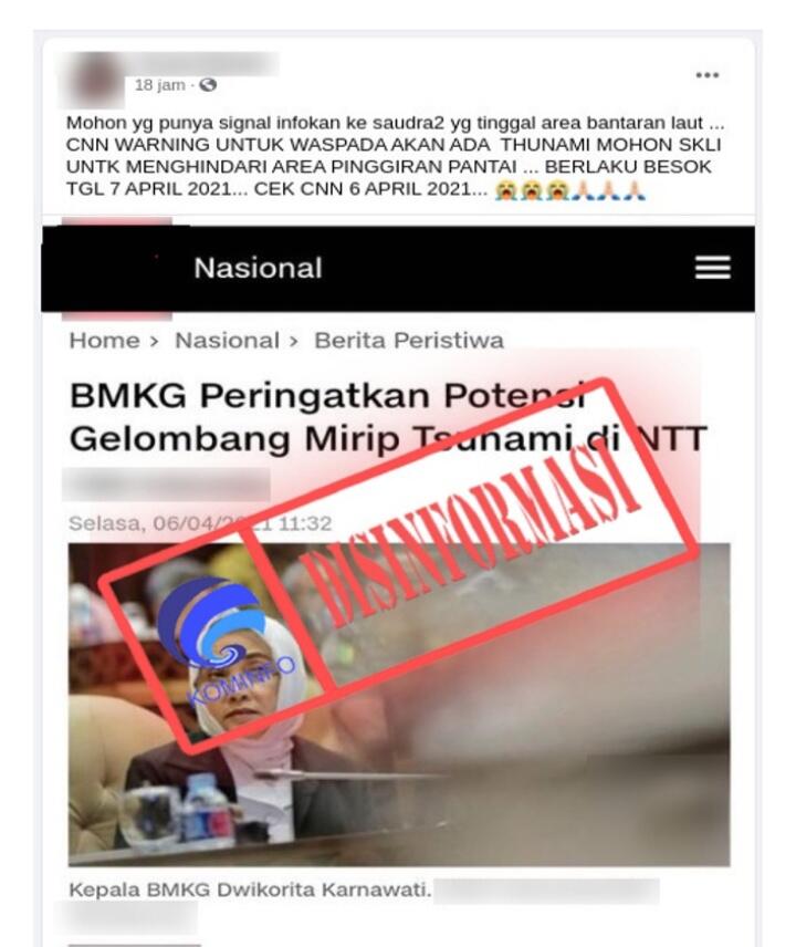 Hoax Tsunami Di NTT, Kabar Yang Meresahkan