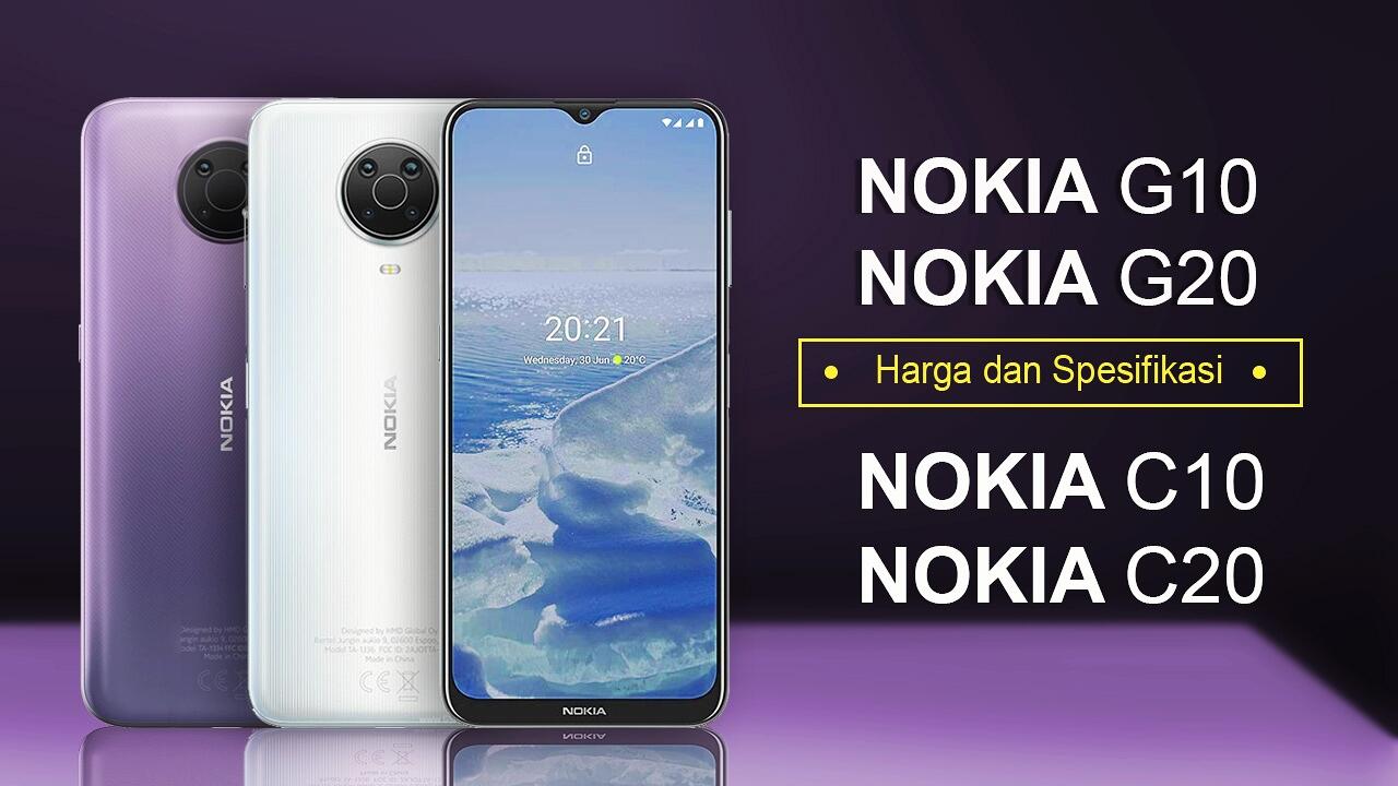 Nokia G10 | Nokia G20 | Nokia C10 | Nokia C20 Indonesia Harga Dan Spesifikasi