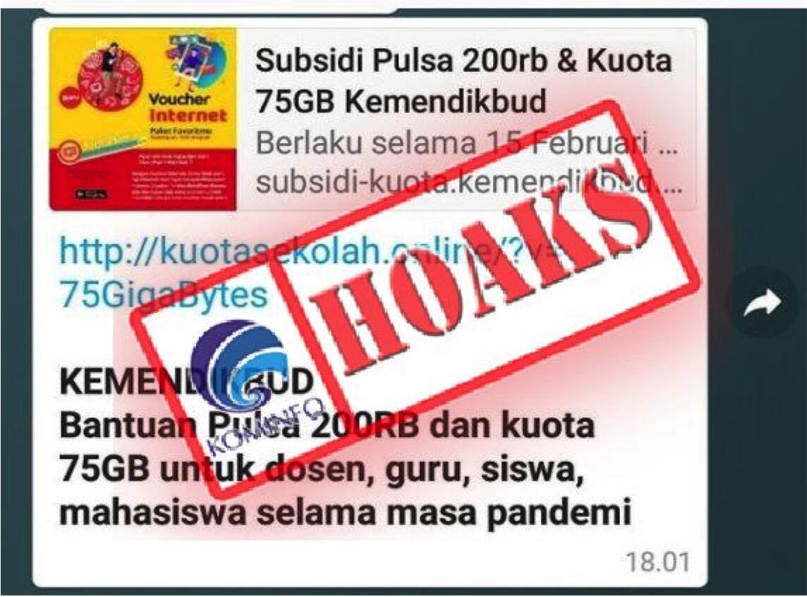 Jangan Asal Meng-klik Link Subsidi Kuota Belajar dari Pemerintah, Bahaya!