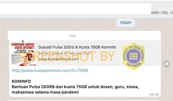 Jangan Asal Meng-klik Link Subsidi Kuota Belajar dari Pemerintah, Bahaya!