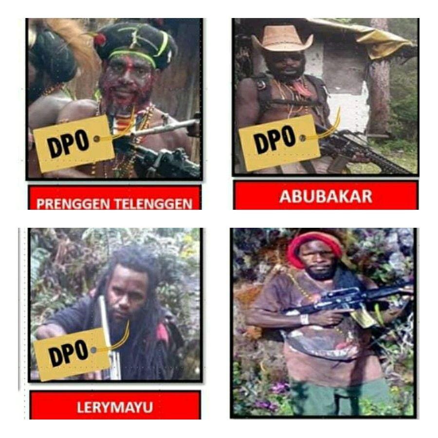 Ini Tampang 4 Anggota KKB Pembakar Helikopter di Bandara Ilaga Papua