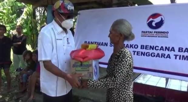 Peduli Bencana, Perindo Salurkan Bantuan Sembako untuk Korban Badai Seroja NTT