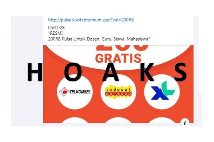 Bantuan Pulsa Dari Kemendikbud Hoax, Cek Yuk Faktanya