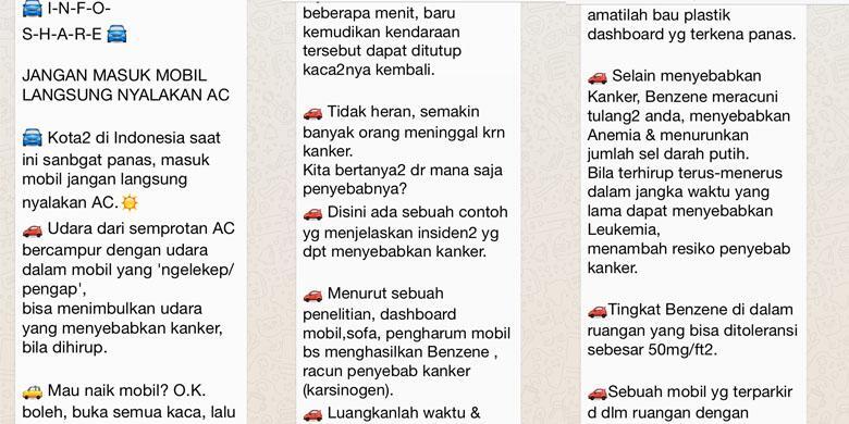 AC Mobil Bisa Menyebabkan Kanker ? Hoax Atau Fakta ? 