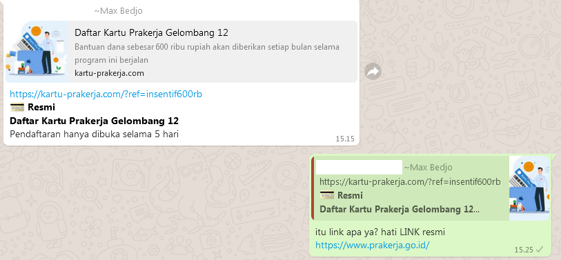  &#91;HOAX&#93; LINK mendaftar kartu prakerja 