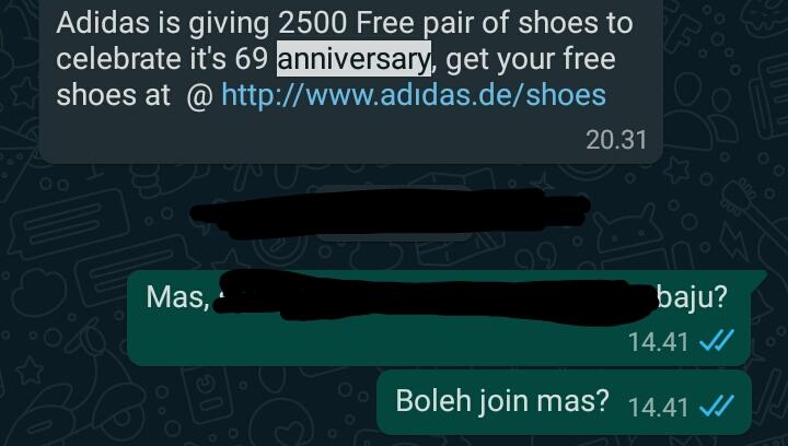 &#91;Masih Ada&#93; Hoax Berhadiah Mengatasnamakan Ad*d4s, T*lk0m5el, hingga Kartu Pr*kerj4