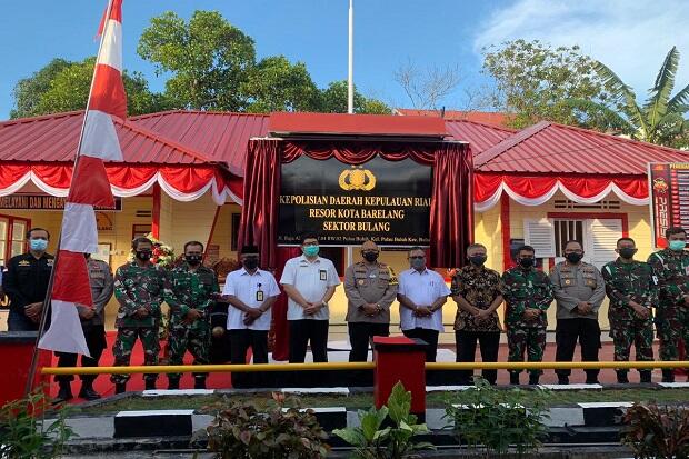 Polsek Bulang Diresmikan Wakapolda Kepri, Kekuatan Polri di Pulau Sambu Bertambah