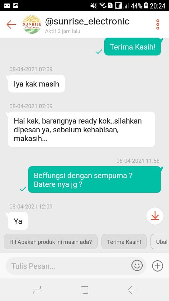 Seller Shopee Sunrise Electronic Surabaya mengirimkan barang rusak, Refund Dana Ribet