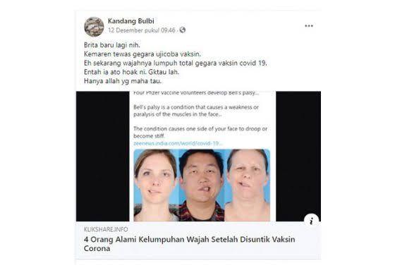 Vaksin Corona Bisa Menyebabkan Kelumpuhan ??????