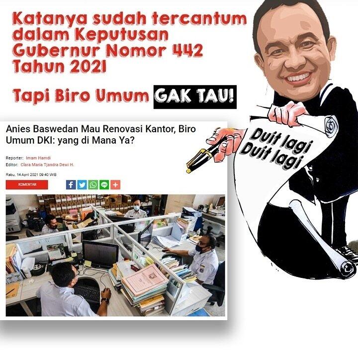 Tata Ruang Fitness hingga TGUPP di Balai Kota, Anies Siapkan Rp 2 Miliar