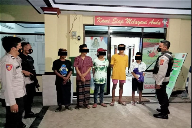Blokir Jalan untuk Balap Liar, Pemuda di Kediri Ditangkap