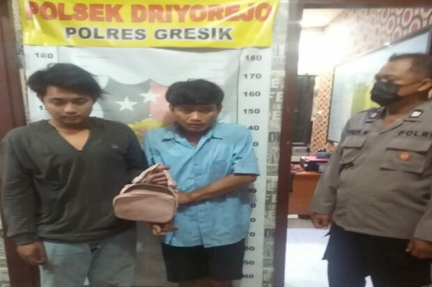 Gasak Pasutri, 2 Spesialis Jambret Asal Surabaya Dihajar Warga di Gresik