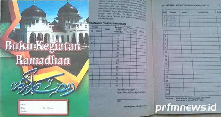 (Nostalgia) Dusta Dimulai Dari Buku Kegiatan Bulan Ramadhan