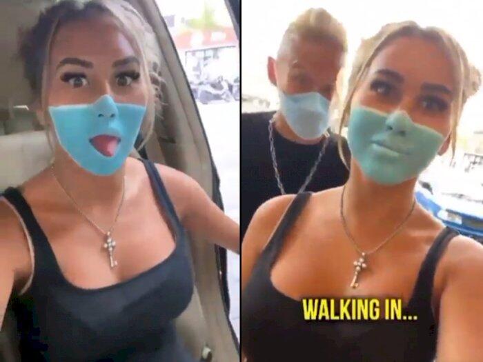 Kelabui Satpam Dengan Masker Lukisan, Aksi Bule Ini Tuai Kecaman