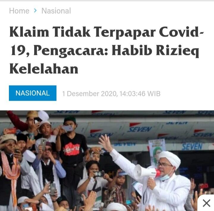 Terungkap Cerita Awal Habib Rizieq Positif COVID-19 dan Privilege di RS UMMI