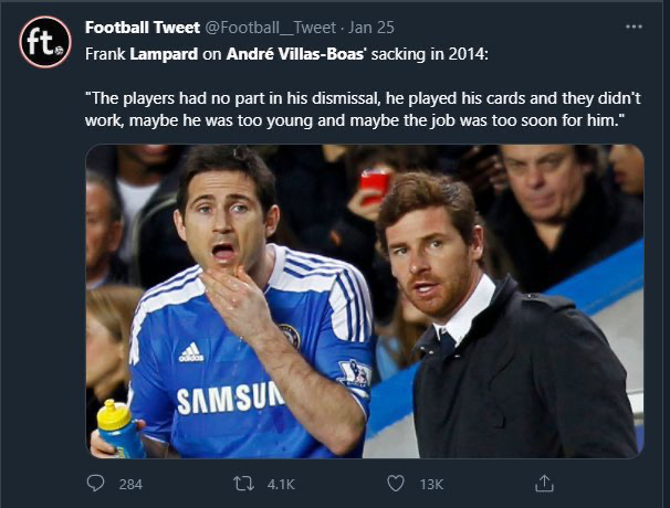 Karma Lampard Soal Chelsea: Dulu Sindir Villas-Boas Kini Disindir Jorginho