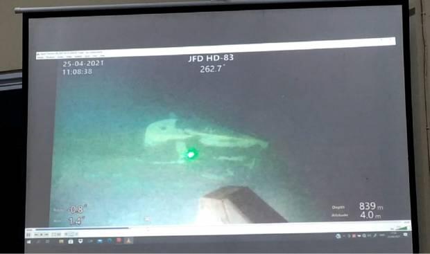 Ini Penampakan KRI Nanggala 402 di Kedalaman 838 Meter Perairan Bali Utara
