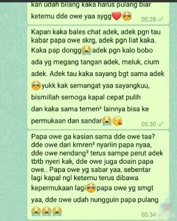 Nanggala 402 meninggalkan Duka lara