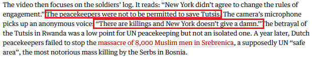 Sisi Gelap Pasukan Perdamaian PBB, Salah Satunya Membuat 8000 Muslim Bosnia Terbantai