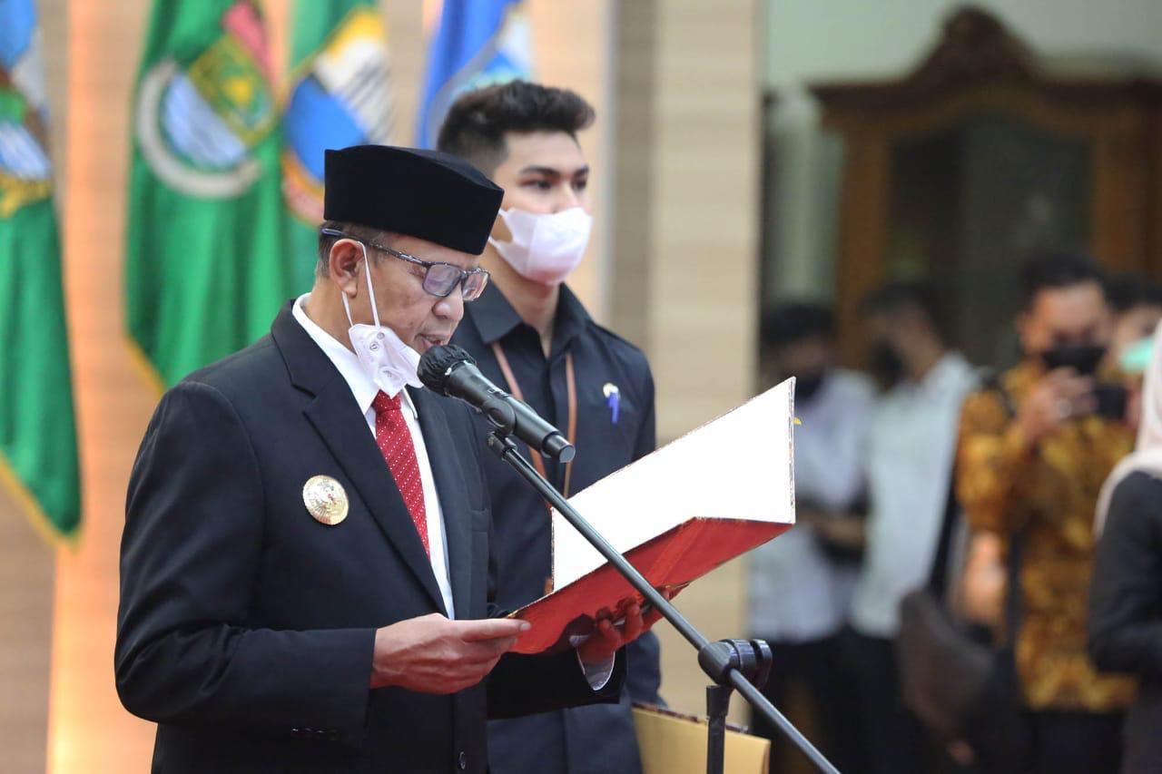 Gubernur Banten Lantik Bupati Pendeglang dan Walikota Tangerang Selatan