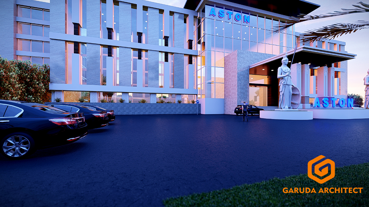 Terusan Trit Desain Hotel Tampak Depan