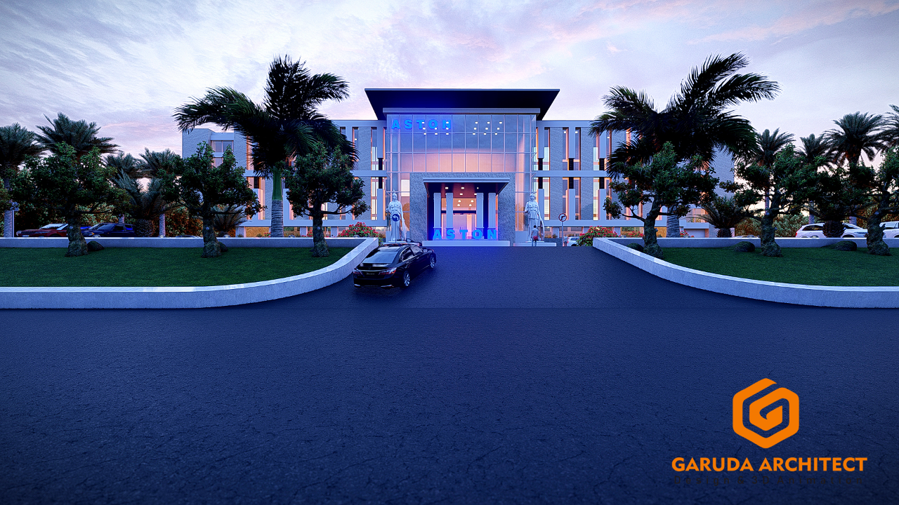 Terusan Trit Desain Hotel Tampak Depan