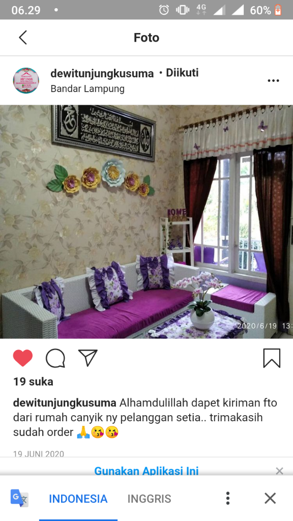 Rumah Kain Mbak Uwiek: Juaranya Homeset Shabbychic, Unik dan Cantik!