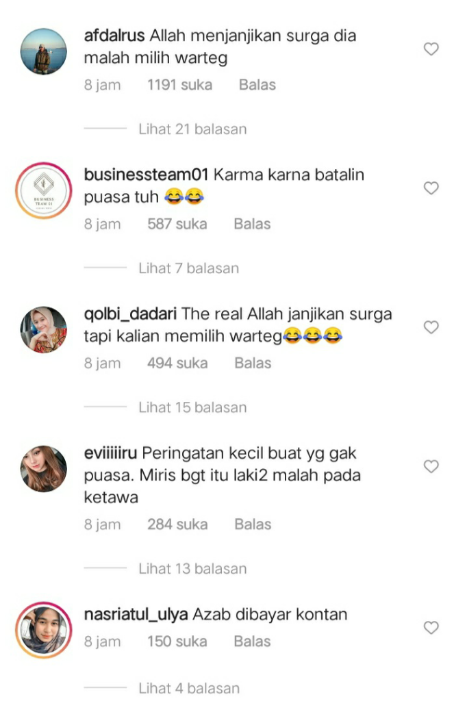 Warteg Ambruk, Pengunjung Masuk Got! Netizen: Allah Tawari Surga Kau Pilih Warteg