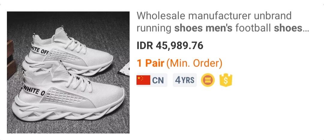 Kerjasama sepatu import sistem bagi hasil 50-50