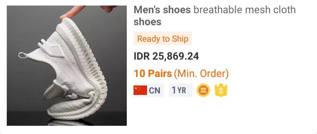 Kerjasama sepatu import sistem bagi hasil 50-50