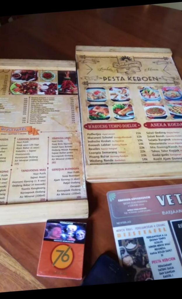 Restoran Pesta Keboen, Menyajikan Menu Masakan dan Nuansa Tempoe Doeloe