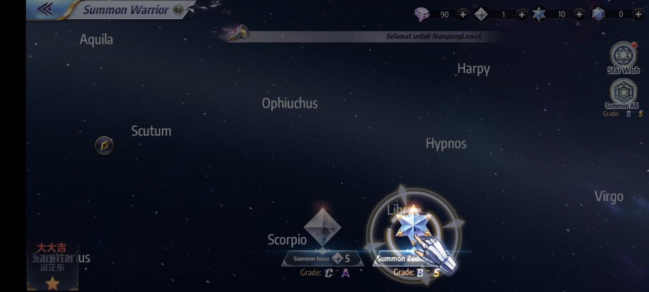 Tips Roll Summon Di Saint Saiya Awankening Gimana Sih ??