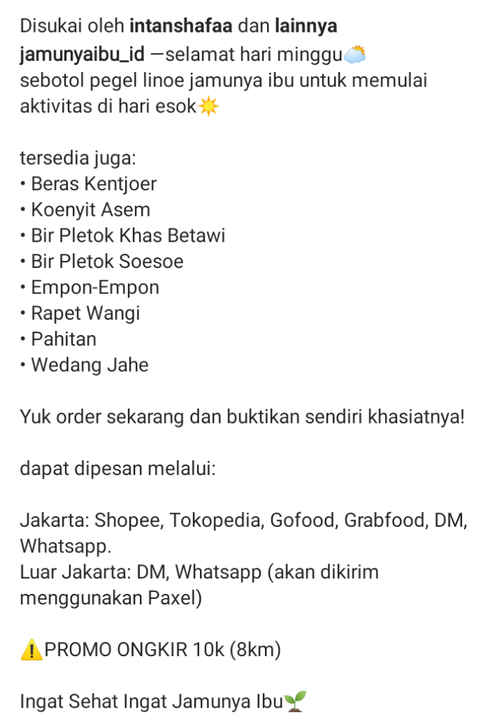 Ingat Sehat Ingat Jamu Ibu, Jamu Tradisional Dikemas Modern!