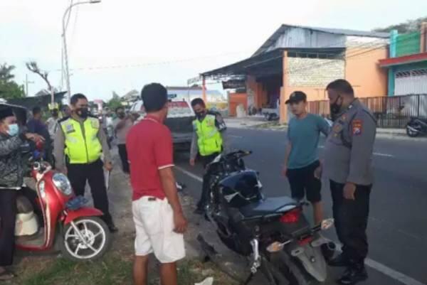 Detik-detik Tabrakan Dua Motor Terekam CCTV, Satu Orang Tewas