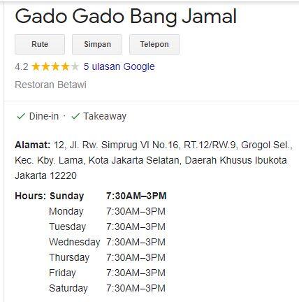 Gado-Gado Bang Jamal
