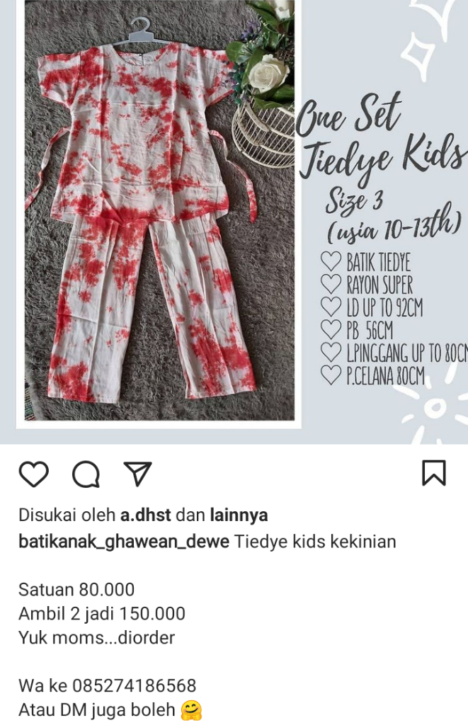 Batikanak_ghawean_dewe Menyediakan Baju Lebaran Batik Anak Gansis!