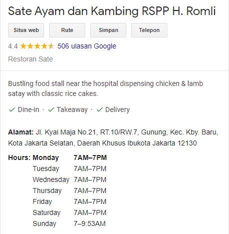 Sate Gerobakan Rasa Bintang Lima