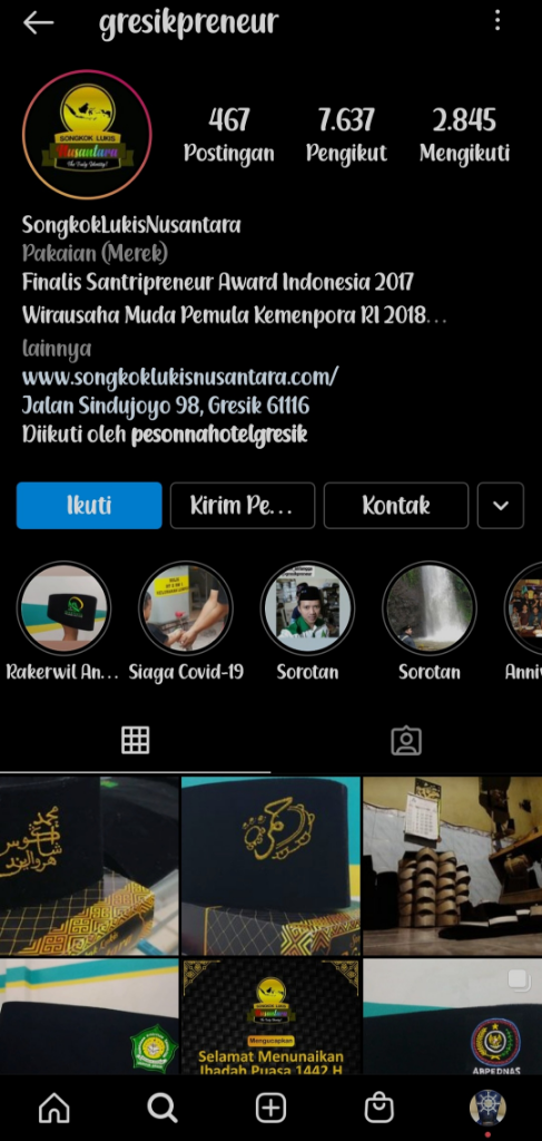 Songkok Lukis Nusantara Yang Di Mulai Dari Sebuah Garasi Motor