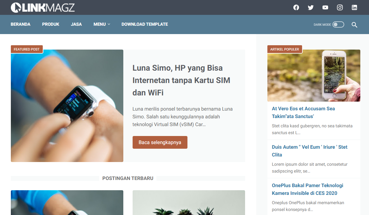 Download Template LinkMagz v3.0.0 Blogger Responsive