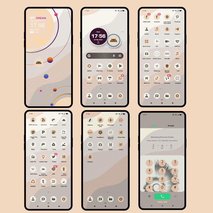 Download Tema Aesthetic Untuk Oppo Dan Realme Tembus Sampai Akar