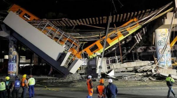 Rel Layang Ambruk di Meksiko, Korban Tewas Bertambah Jadi 23 Orang