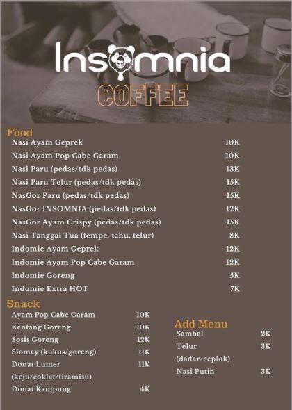 Insomnia - Cafe Mantab di Pamekasan